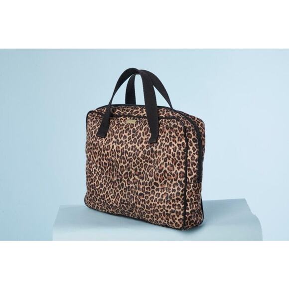 Computer bag in leopard printed nylon Sonia Rykiel - Picture 3 of 8